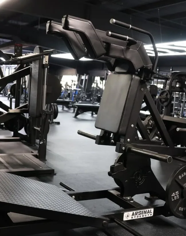 Rows of strength machines at Fuel Fortress Lexington